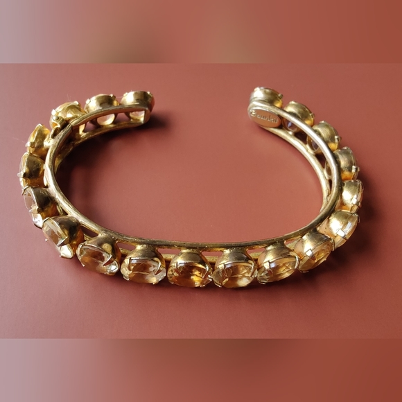 Bounkit I Stunning GP Citrine Hinged Cuff bracelet - Picture 12 of 15